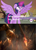 Size: 844x1184 | Tagged: safe, twilight sparkle, alicorn, pony, g4, my little pony: friendship is magic, twilight's kingdom, clash of hasbro's titans, darkest hour, exploitable meme, female, mare, megatron, meme, starscream, this will end in dismantling, transformers, transformers prime, twilight sparkle (alicorn), who destroyed twilight's home