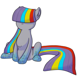 Size: 1181x1181 | Tagged: safe, artist:darknightdragon1, maud pie, earth pony, pony, g4, bangs, female, hair over eyes, rainbow power, rainbow power-ified, simple background, solo, transparent background