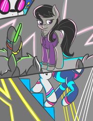 Size: 842x1089 | Tagged: safe, artist:fearingfun, dj pon-3, octavia melody, vinyl scratch, earth pony, pony, comic:the beat goes on, g4, clothes, comic, exclamation point, explicit source, female, mare
