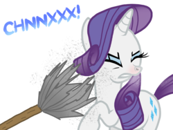 Size: 2048x1536 | Tagged: safe, artist:proponypal, rarity, g4, allergies, dust, duster, eyes closed, female, gritted teeth, nostril flare, red nosed, simple background, sneezing, sneezing fetish, solo, spray, transparent background, vector