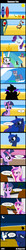 Size: 944x8936 | Tagged: safe, artist:roger334, discord, king sombra, maud pie, princess cadance, princess celestia, princess luna, queen chrysalis, shining armor, twilight sparkle, alicorn, changeling, draconequus, earth pony, fish, pony, unicorn, g4, beach, comic, dialogue, snorkel, surfing, twilight sparkle (alicorn), underwater