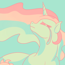 Size: 1280x1280 | Tagged: safe, artist:askamberfawn, princess celestia, g4, crying, female, limited palette, solo