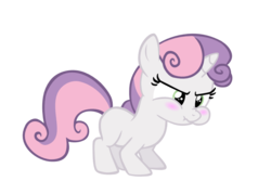Size: 900x600 | Tagged: safe, artist:s.guri, sweetie belle, pony, for whom the sweetie belle toils, g4, cute, diasweetes, female, puffy cheeks, simple background, solo, transparent background, vector