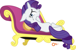 Size: 6455x4304 | Tagged: dead source, safe, artist:owlisun, rarity, pony, g4, absurd resolution, crying, fainting couch, female, makeup, marshmelodrama, running makeup, simple background, solo, transparent background, vector
