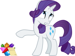 Size: 8102x6014 | Tagged: dead source, safe, artist:owlisun, rarity, pony, g4, absurd resolution, female, jewels, simple background, solo, sweat, transparent background, vector