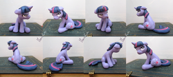 Size: 1024x460 | Tagged: safe, artist:moenkin, twilight sparkle, g4, female, grumpy, sculpture, solo