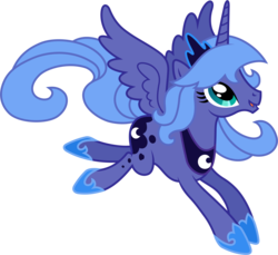 Size: 4690x4290 | Tagged: safe, artist:90sigma, princess luna, g4, absurd resolution, female, happy, open mouth, s1 luna, simple background, smiling, solo, stock vector, transparent background, vector