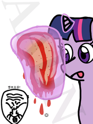 Size: 768x1024 | Tagged: source needed, safe, artist:사렌지, twilight sparkle, g4, korean, text, wat