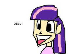 Size: 800x600 | Tagged: safe, twilight sparkle, human, g4, 1000 hours in ms paint, desu, female, humanized, ms paint, solo