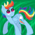 Size: 640x640 | Tagged: safe, artist:dawnshadow187, rainbow dash, g4, rainbow blitz, rule 63, solo