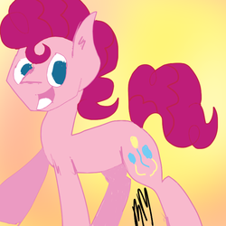 Size: 640x640 | Tagged: safe, artist:dawnshadow187, pinkie pie, g4, bubble berry, rule 63, solo