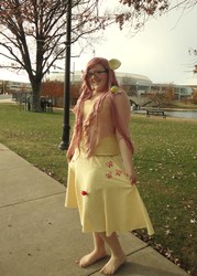 Size: 2575x3597 | Tagged: safe, artist:flutterthunder, fluttershy, human, g4, cosplay, high res, irl, irl human, photo, solo