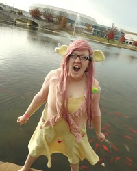 Size: 3089x3865 | Tagged: safe, artist:flutterthunder, fluttershy, human, g4, cosplay, high res, irl, irl human, photo, solo