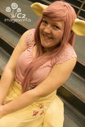 Size: 1366x2048 | Tagged: safe, artist:flutterthunder, fluttershy, human, g4, cosplay, irl, irl human, photo, solo