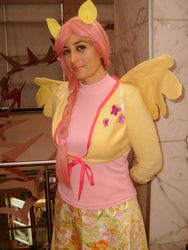 Size: 720x960 | Tagged: safe, artist:sweet-khoy, fluttershy, human, g4, cosplay, irl, irl human, photo, solo