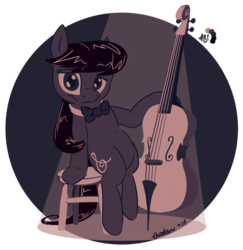 Size: 1100x1134 | Tagged: safe, artist:thraten, octavia melody, g4, cello, female, limited palette, musical instrument, solo