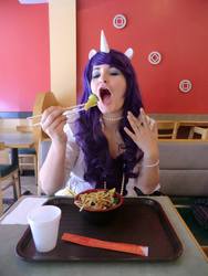 Size: 720x960 | Tagged: safe, artist:alice-nine-girl, rarity, human, g4, broccoli, cosplay, food, irl, irl human, photo, solo