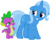 Size: 1440x1152 | Tagged: artist needed, safe, artist:jeatz-axl, edit, spike, trixie, g4, female, flank, love, male, ship:spixie, shipping, staring at flank, straight