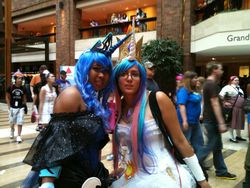 Size: 800x600 | Tagged: safe, princess celestia, princess luna, human, g4, cosplay, irl, irl human, photo