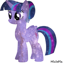 Size: 889x899 | Tagged: safe, artist:mixiepie, twilight sparkle, alicorn, pony, g4, female, galaxy power, mare, simple background, solo, transparent background, twilight sparkle (alicorn), vector