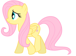 Size: 6000x4448 | Tagged: safe, artist:estories, fluttershy, g4, absurd resolution, female, simple background, solo, transparent background, vector