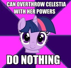 Size: 500x479 | Tagged: safe, twilight sparkle, g4, female, meme, op is a duck, op is trying to start shit, solo