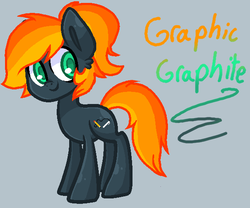 Size: 600x500 | Tagged: safe, artist:the-blackeye, oc, oc only, earth pony, pony, female, graphic graphite, mare, ponysona, solo