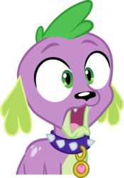 Size: 7004x10000 | Tagged: safe, artist:foxarasta, spike, spike the regular dog, dog, equestria girls, g4, my little pony equestria girls, absurd resolution, male, simple background, solo, spike the dog, surprised, transparent background, vector