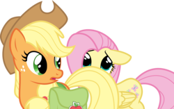 Size: 8000x5011 | Tagged: safe, artist:sir-teutonic-knight, applejack, fluttershy, g4, absurd resolution