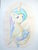 Size: 1600x2133 | Tagged: safe, artist:arvaus, princess celestia, princess luna, g4, filly, momlestia, simple background, traditional art, woona