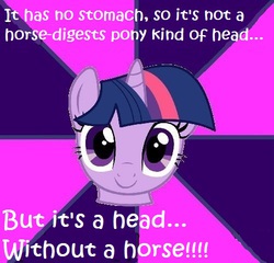 Size: 500x479 | Tagged: safe, scootaloo, twilight sparkle, g4, female, head, meme, solo, text