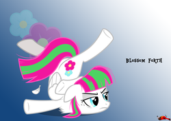 Size: 5000x3516 | Tagged: safe, artist:burnedpigeon, blossomforth, pony, g4, backbend, chest stand, contortionist, female, flexible, solo