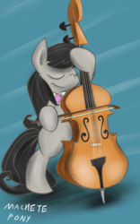 Size: 800x1280 | Tagged: safe, artist:macheteponies, octavia melody, earth pony, pony, g4, bipedal, bowtie, cello, female, musical instrument, solo