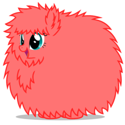 Size: 894x894 | Tagged: safe, artist:mixermike622, edit, oc, oc only, oc:fluffle puff, g4, recolor, red, simple background, solo, transparent background, vector