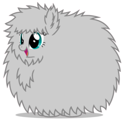 Size: 894x894 | Tagged: safe, artist:mixermike622, oc, oc only, oc:fluffle puff, g4, discorded, open mouth, recolor, simple background, smiling, solo, transparent background, vector
