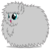 Size: 894x894 | Tagged: safe, artist:mixermike622, oc, oc only, oc:fluffle puff, g4, discorded, open mouth, recolor, simple background, smiling, solo, transparent background, vector