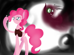 Size: 2048x1536 | Tagged: safe, artist:a-happy-thought, pinkie pie, g4, dr jekyll and mr hyde, duo, pinkamena diane pie