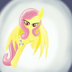 Size: 550x550 | Tagged: safe, artist:soniciathehedgehog, fluttershy, g4, female, flutterbat, solo