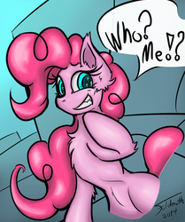 Size: 950x1137 | Tagged: safe, artist:foldeath, pinkie pie, g4, female, grin, smiling, solo