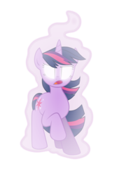 Size: 4072x6000 | Tagged: safe, artist:bobbybrony, twilight sparkle, g4, absurd resolution, female, glowing eyes, magic, simple background, solo, transparent background, vector