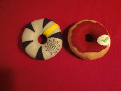 Size: 900x675 | Tagged: safe, artist:saltandpuff, zecora, g4, craft, cutie mark, donut, donutified
