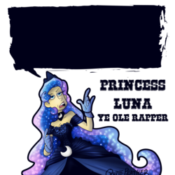 Size: 2000x2000 | Tagged: safe, artist:quinepeather, princess luna, human, g4, female, high res, humanized, solo