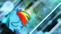 Size: 2560x1440 | Tagged: safe, artist:baleyreeves, artist:game-beatx14, rainbow dash, g4, clothes, female, hoodie, solo, wallpaper
