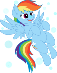 Size: 5000x6379 | Tagged: safe, artist:kamyk962, artist:latecustomer, rainbow dash, g4, absurd resolution, bubble, cute, dashabetes, female, flying, simple background, solo, transparent background, vector