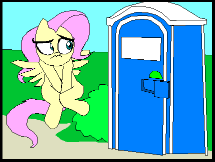 679819 - source needed, safe, artist:terry, edit, fluttershy, animated,  bathroom denial, covering crotch, desperation, female, hooves between legs,  need to pee, omorashi, outhouse, potty dance, potty emergency, potty time -  Derpibooru