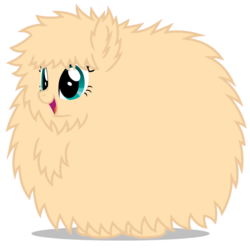 Size: 894x894 | Tagged: safe, artist:mixermike622, edit, oc, oc only, oc:fluffle puff, g4, brown, open mouth, recolor, simple background, smiling, solo, transparent background, vector