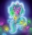 Size: 550x600 | Tagged: safe, artist:spectralpony, oc, oc only, oc:okiku, ghost, ghost pony, monster pony, christmas lights, solo