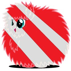 Size: 894x894 | Tagged: safe, artist:mixermike622, edit, oc, oc only, oc:fluffle puff, g4, candy cane, open mouth, recolor, solo