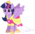 Size: 6500x6406 | Tagged: safe, artist:theshadowstone, twilight sparkle, alicorn, pony, g4, absurd resolution, clothes, coronation dress, crown, dress, female, jewelry, mare, regalia, simple background, solo, spread wings, transparent background, twilight sparkle (alicorn), wings