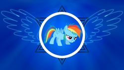 Size: 1920x1080 | Tagged: dead source, safe, artist:imageconstructor, artist:zigrass, rainbow dash, pegasus, pony, g4, female, filly, filly rainbow dash, solo, vector, wallpaper, wings
